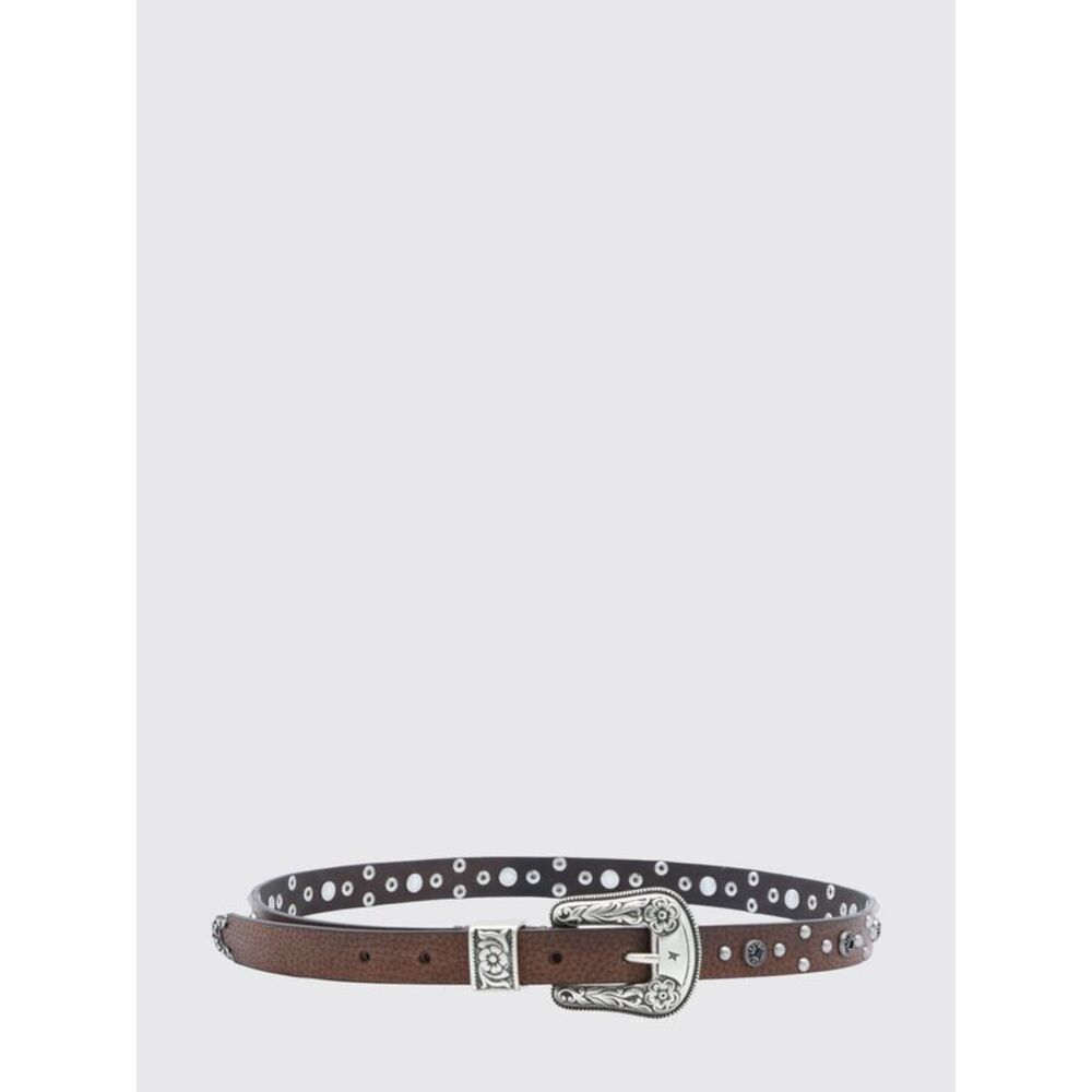 Golden Goose Women Golden Goose Western-Style Calfskin Leather Belt With Studs